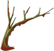 Indice Arbre ensanglanté dans le décor