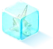 Indice Crâne de likrone dans la glace dans le décor