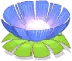 Indice Fleur de nénuphar bleue dans le décor