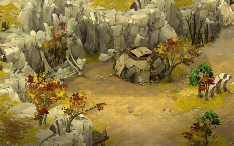 Entrée de l'Akadémie des Gobs, en [-5,3] (Campement des Gobelins)