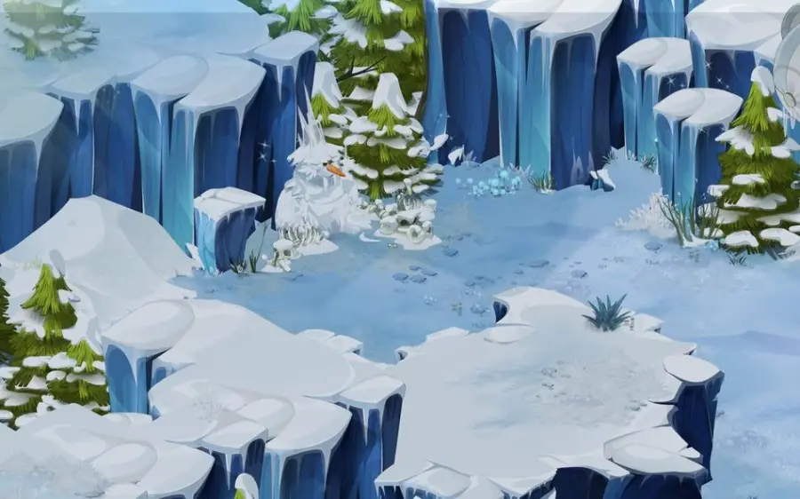 Évaluer les cinq bonmonstres de neige, en [-79,-82] (Crevasse Perge)