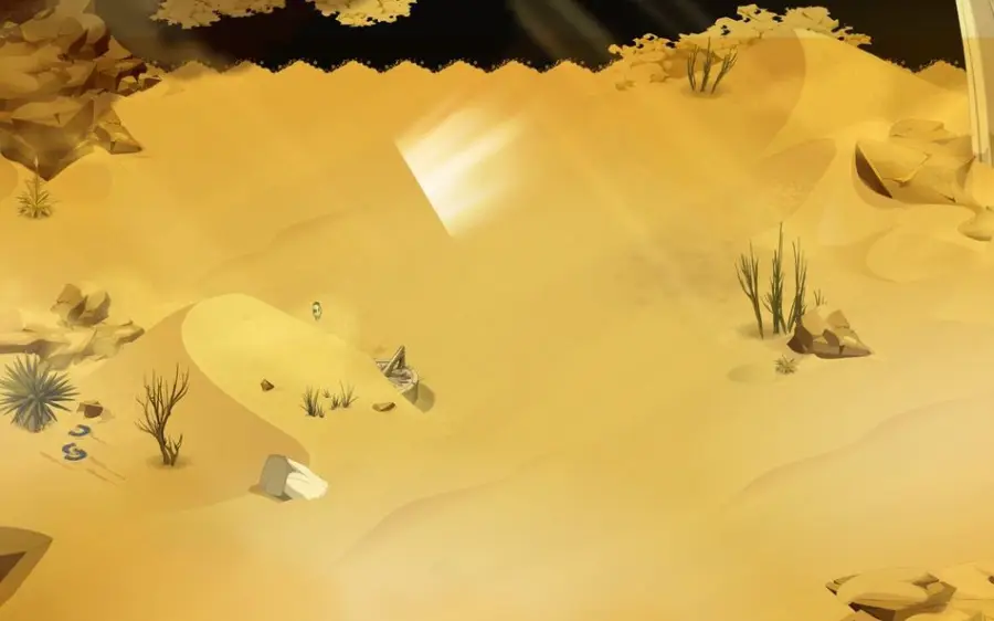 Prélever trois fragments d'os, en [17,-60] (Dunes des ossements)