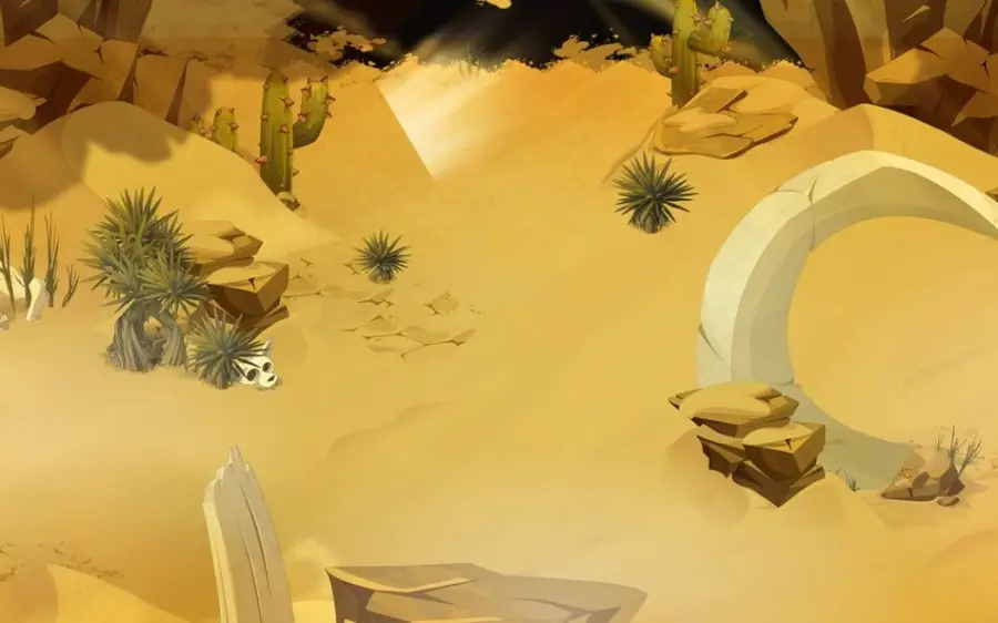 Sujet de test Scordion Bleu, en [18,-61] (Dunes des ossements)