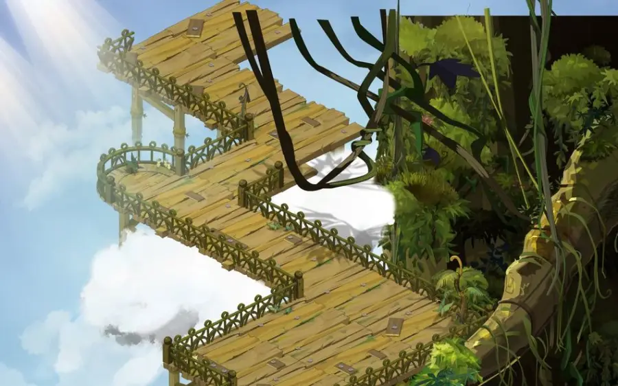 Entrée de la Canopée du Kimbo, en [-54,16] (Feuillage de l'arbre Hakam)
