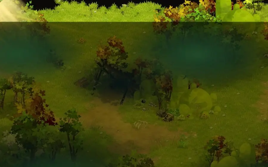 Campement de l'Homme-Ours, en [-2,-16] (Forêt d'Astrub)
