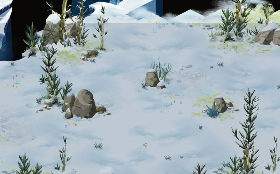 Planter les quatre premières graines, en [-70,-56] (Forêt des pins perdus)