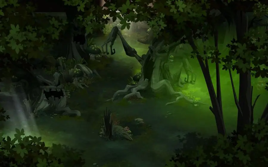 Interroger les plantes de la Forêt Sombre, en [-10,-15] (Forêt Sombre)