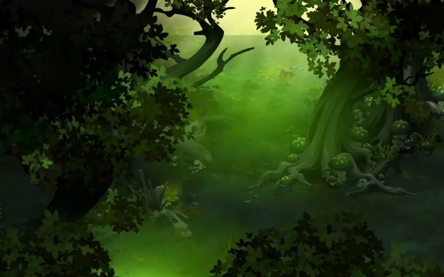 Interroger les plantes de la Forêt Sombre, en [-12,-15] (Forêt Sombre)