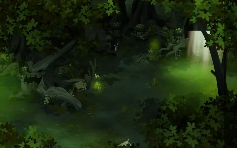 Interroger les plantes de la Forêt Sombre, en [-9,-12] (Forêt Sombre)