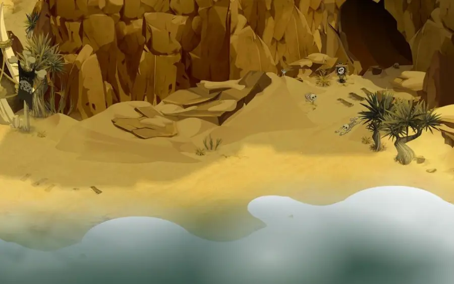 Nosya la Ronge, en [9,-66] (Gorge des Vents Hurlants)
