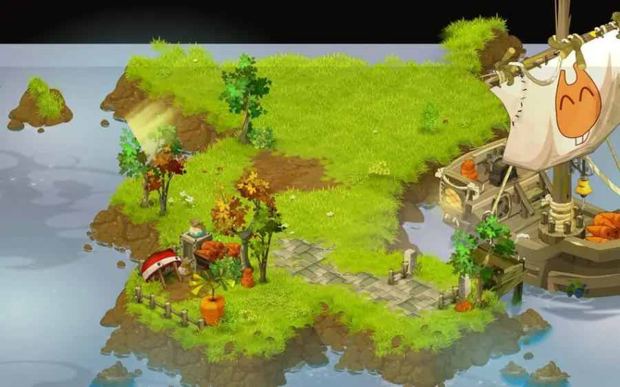 Capitaine Lily : départ de la quête, en [24,-2] (Île de la Cawotte)