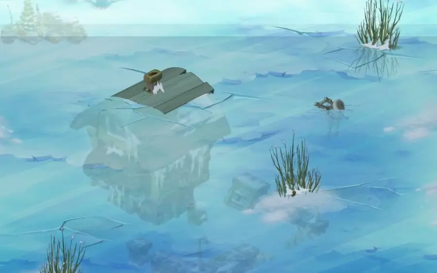 Aurore Boréale, en [-61,-58] (Lac gelé)