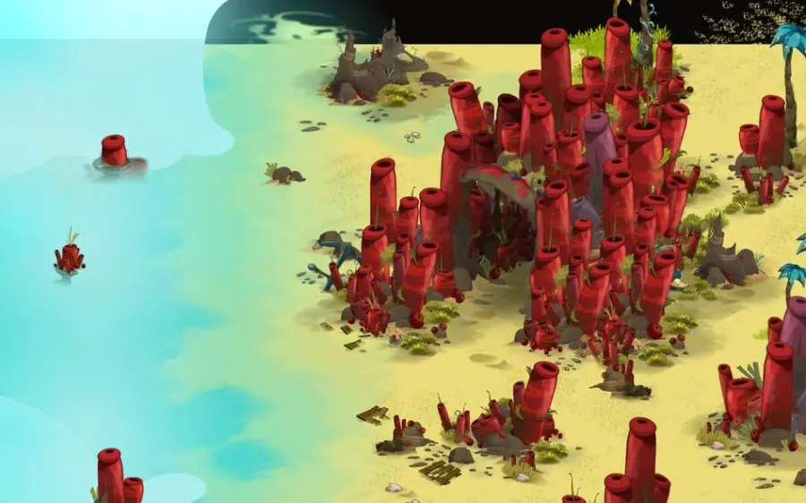 Vaincre le gardien confié, en [-59,15] (Plage de Corail)
