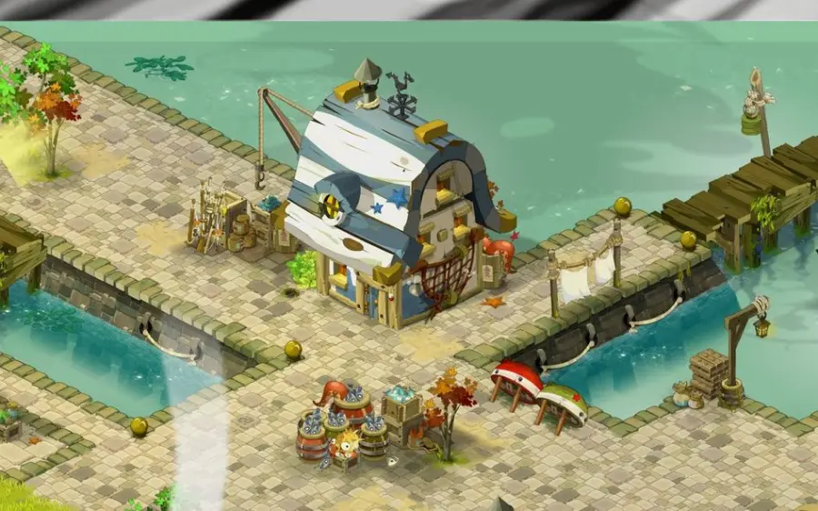 Kartier Tremai : départ de la quête, en [10,-1] (Port de Madrestam)