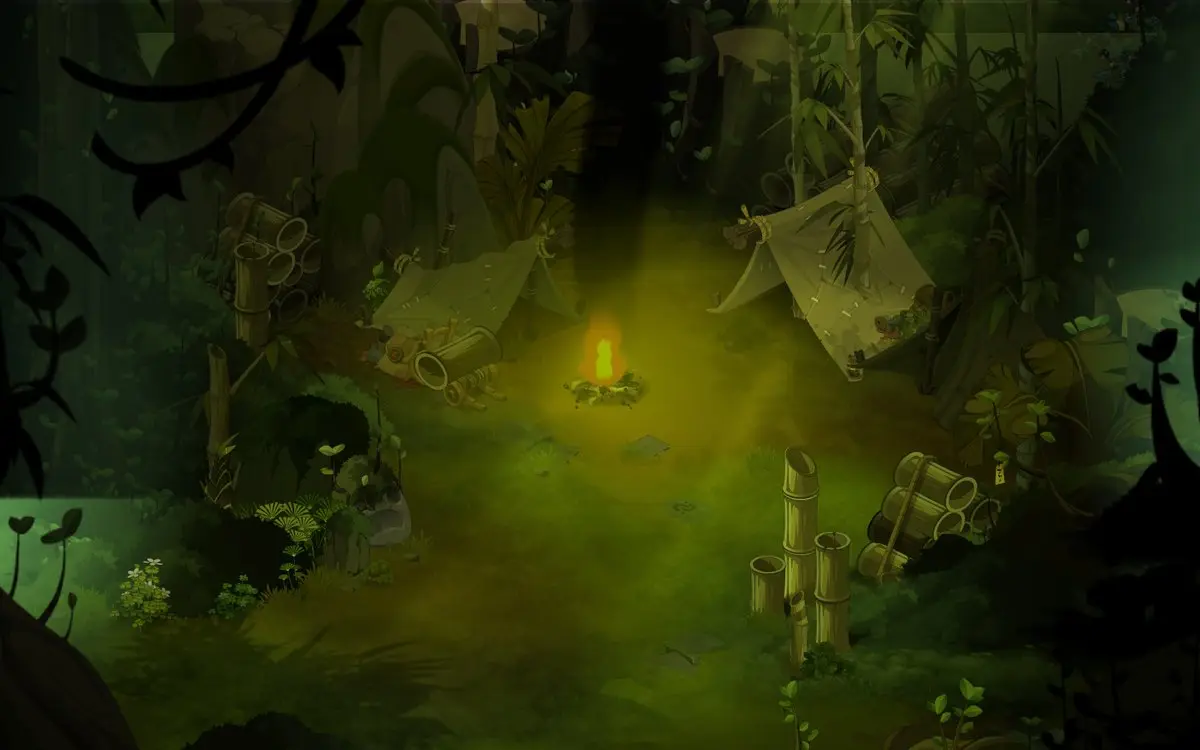 Bambusaie de Damadrya : l'entrée du donjon, en [26,-30] (Plantala)