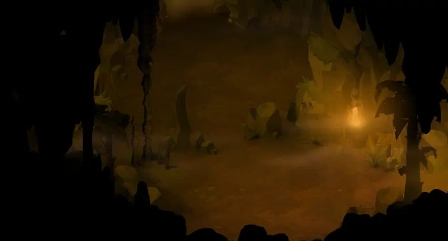 Caverne du Koulosse : plan de la salle 3