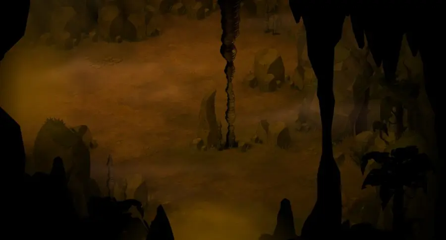 Caverne du Koulosse : plan de la salle 4