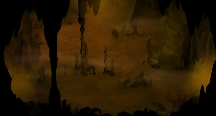 Caverne du Koulosse : plan de la salle 5