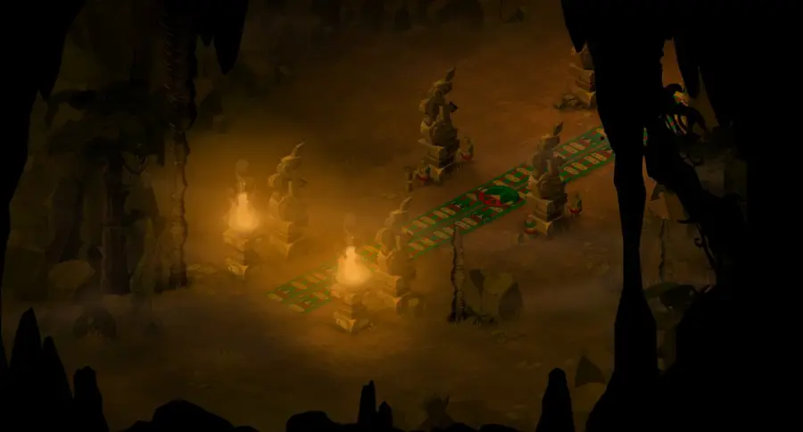 Caverne du Koulosse : plan de la salle 8