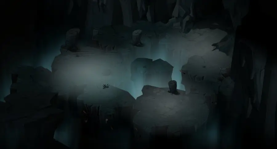 Cavernes du Kolosso : plan de la salle 1