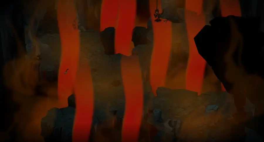 Cavernes du Kolosso : plan de la salle 8