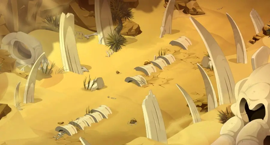 Cimetière des Mastodontes : plan de la salle 3