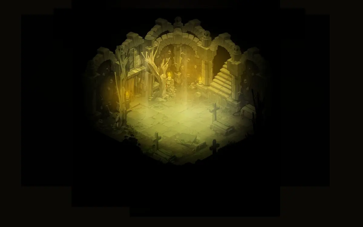 Donjon des Squelettes : l'entrée du donjon, en [10,15]