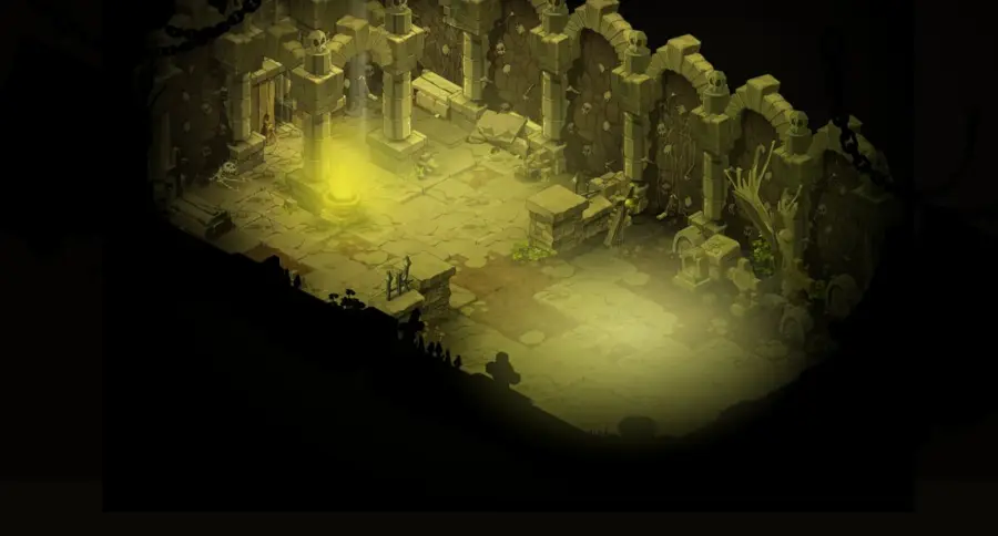 Donjon des Squelettes : plan de la salle 1