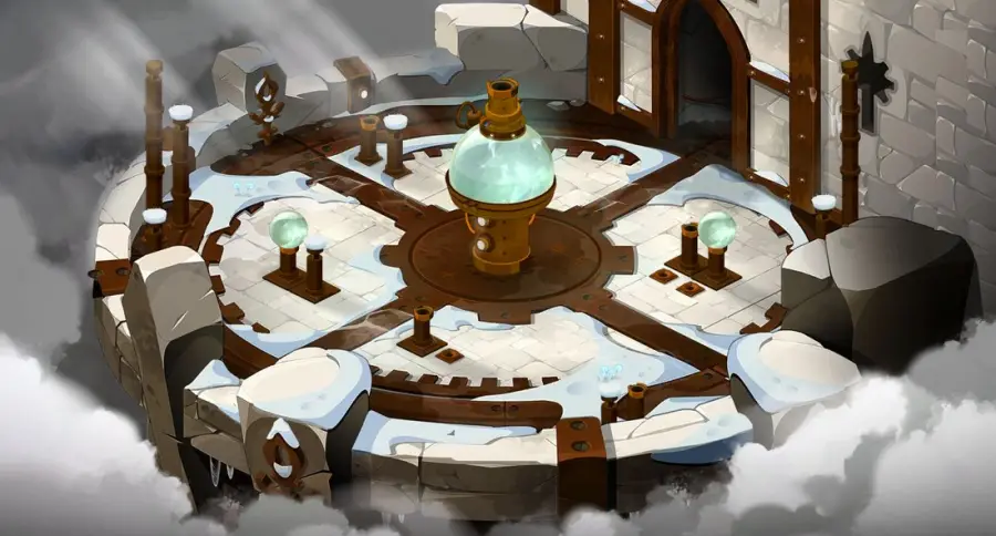 Donjon du Comte Harebourg : plan de la salle 9