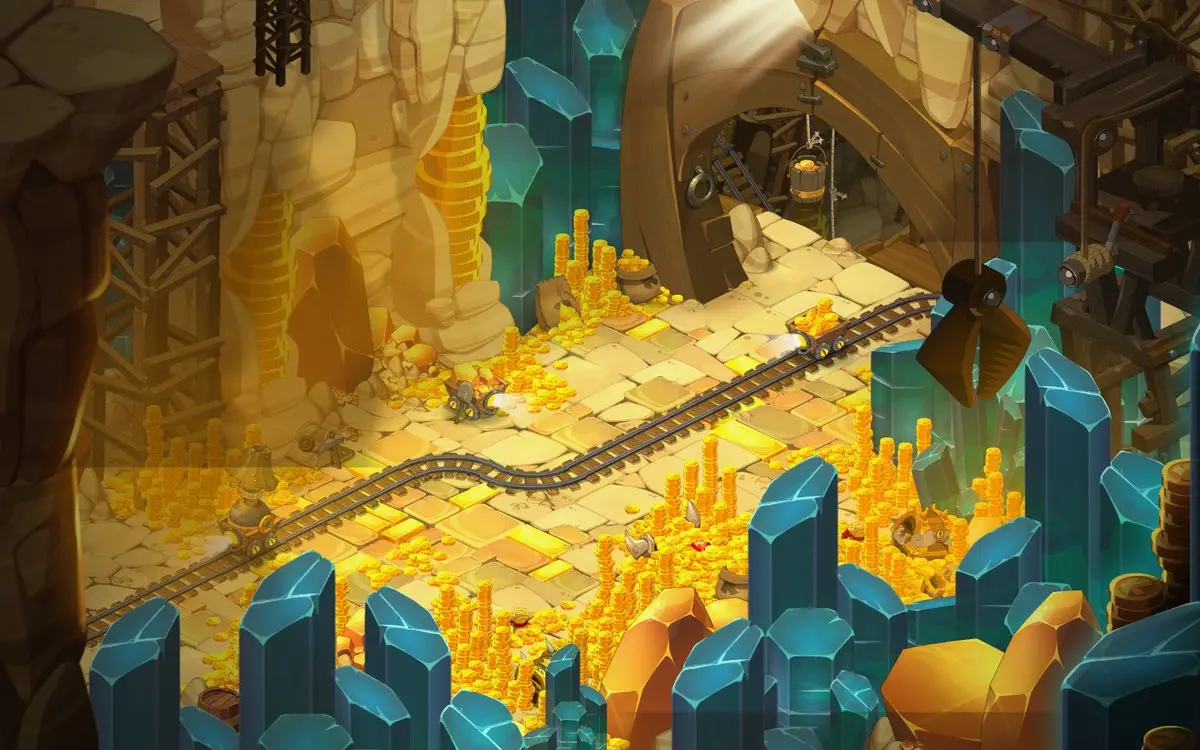 Galerie du Phossile : l'entrée du donjon, en [-2,-3]