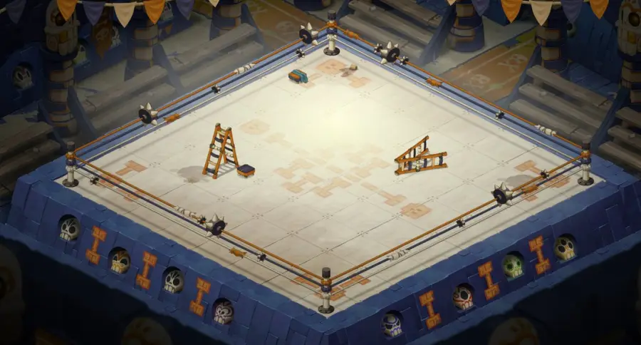 Ring du Capitaine Ekarlatte : plan de la salle 1