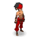 Sacrieur au foulard rouge