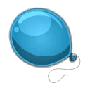 Icône de Ballon bleu