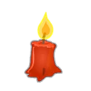 Icône de Bougie Rouge