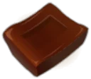 Icône de Carré de Chocolat Noir