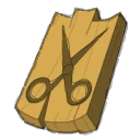 Icône de Carte en bois : Ciseaux