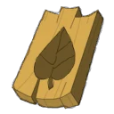 Icône de Carte en bois : Feuille