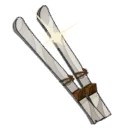 Icône de Paire de skis glissants jetables