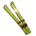 Icône de Paire de skis rustiques jetables