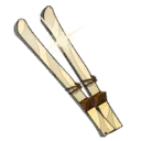 Icône de Paire de skis souples jetables
