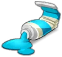 Icône de Peinture Bleue