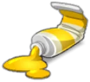 Icône de Peinture Jaune