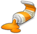Icône de Peinture Orange