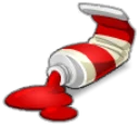 Icône de Peinture Rouge
