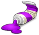 Icône de Peinture Violette