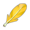 Icône de Plume de Piou Jaune