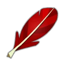 Icône de Plume de Piou Rouge