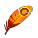 Icône de Plume du Kwak de Flamme