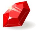 Icône de Rubis Magique Imprégné