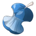 Icône de Trognon de pomme bleue